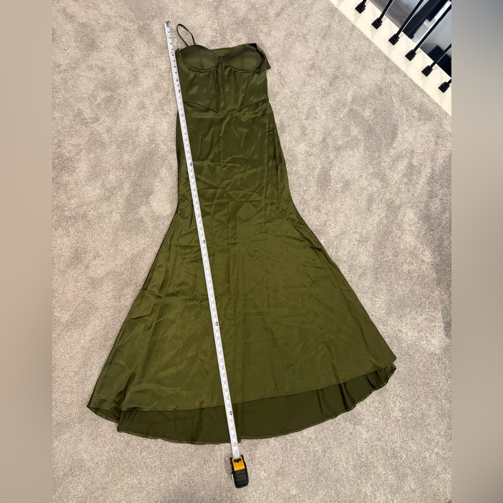 Olive Green Dress - Picture 9 of 11